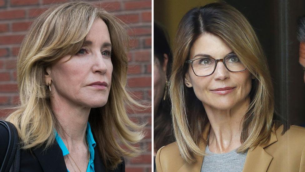 Felicity Huffman and Lori Loughlin (R)