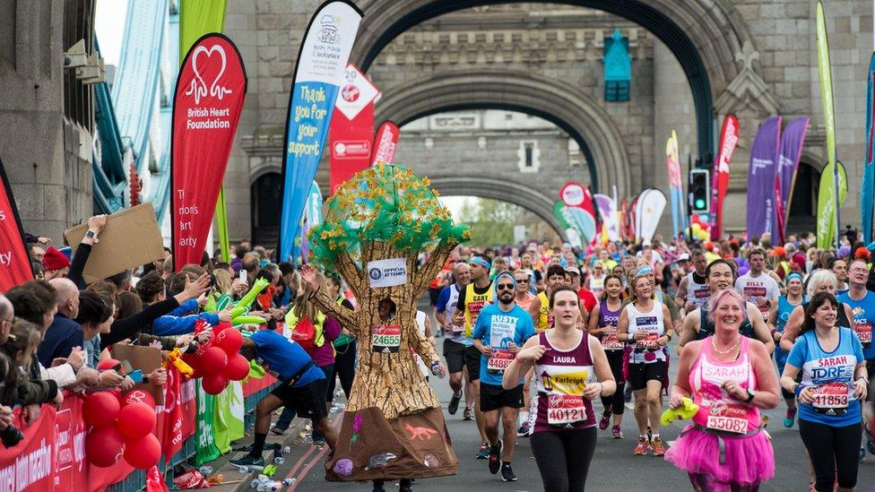 London Marathon 2018 Tower Bridge