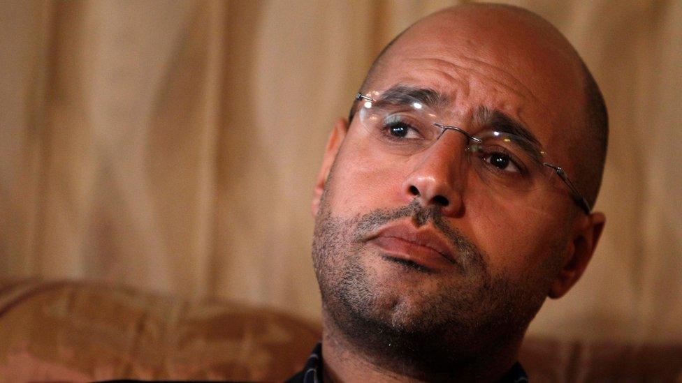 Saif al-Islam pictured in March 2011