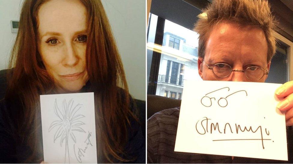 Catherine Tate and Simon Mayo