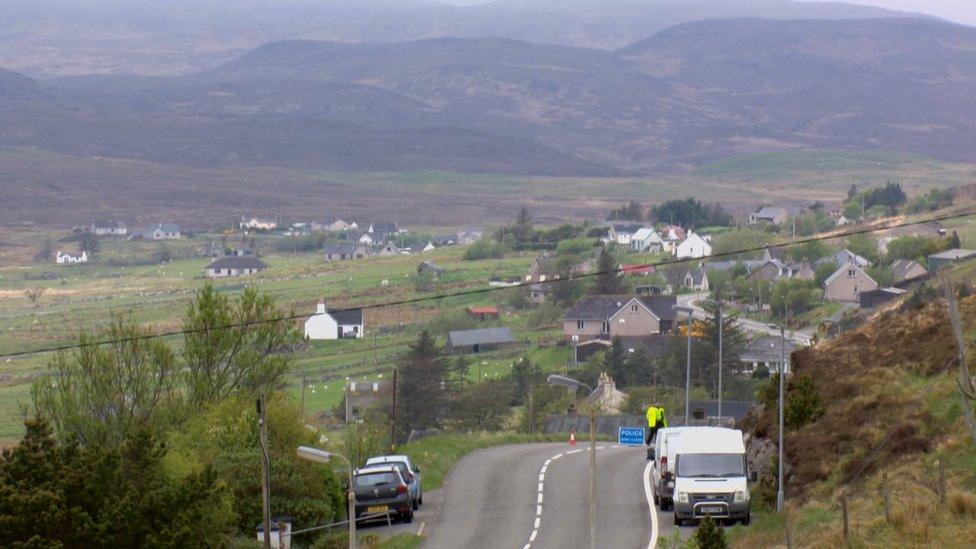 Crash site near Balallan