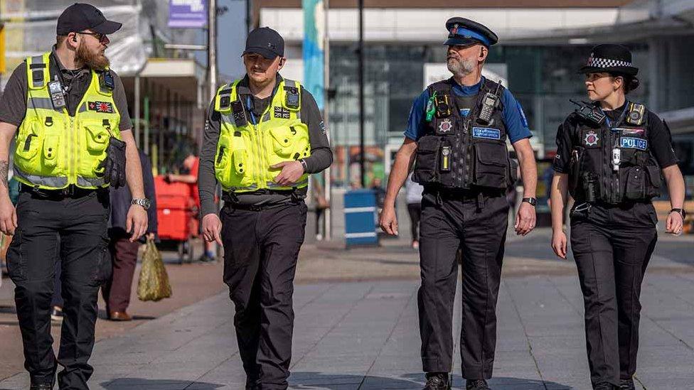 Essex Police in Southend High Street