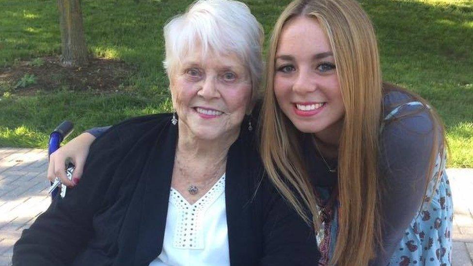 Ruby Taylor with Delilah, one of her great-grandchildren