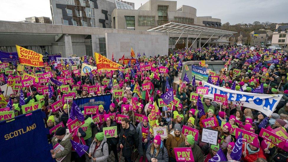 Teachers' rally, Edinburgh