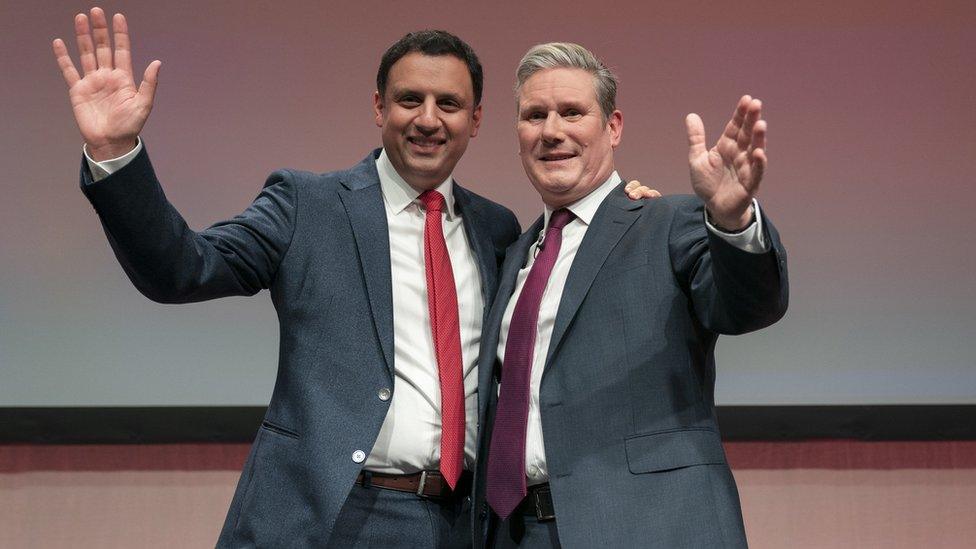 Anas Sarwar and Keir Starmer