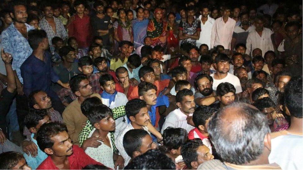 Dalit protest in Gujarat on Monday 18 July 2016