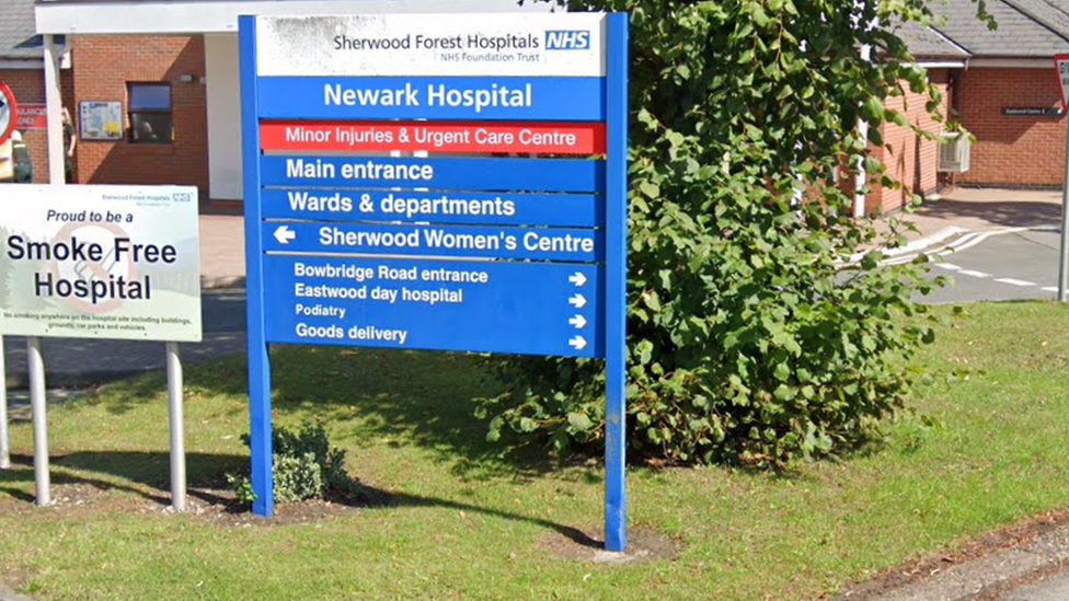 Hospital sign