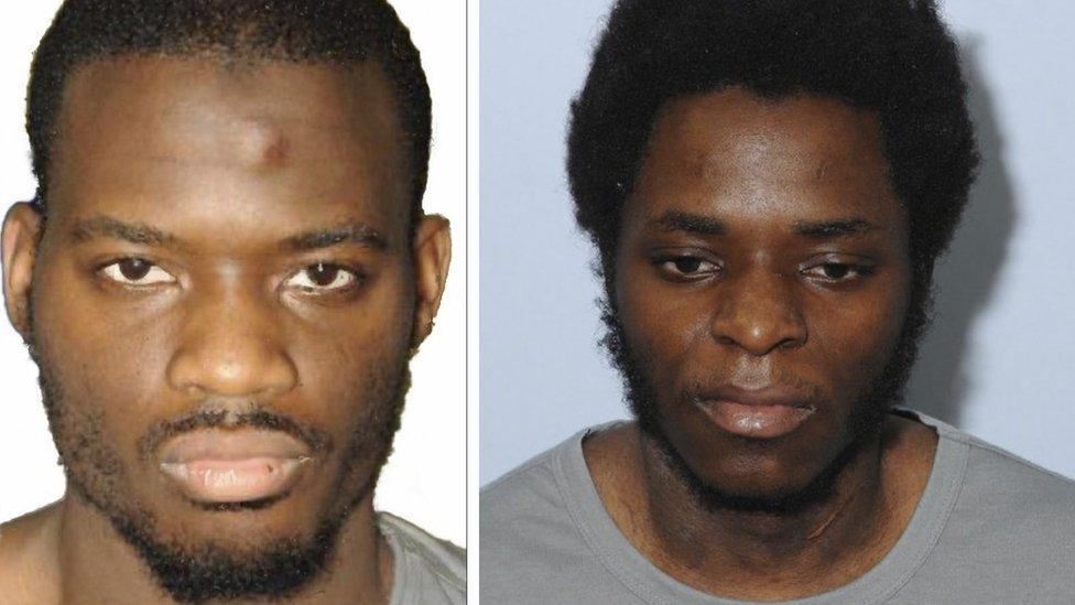 Custody photos of Michael Adebolajo and Michael Adebowale