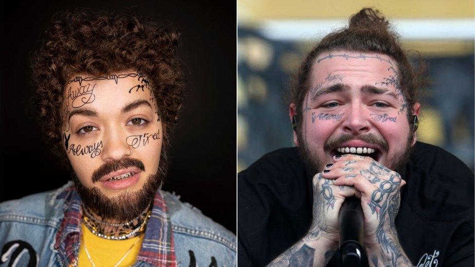 Rita Ora as Post Malone and Post Malone as Post Malone