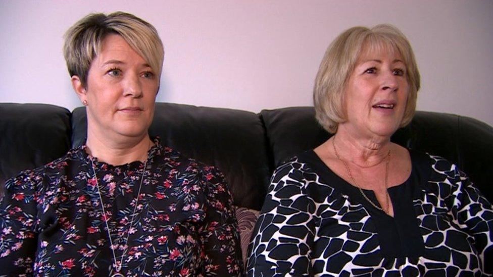 Lydia's great-niece Linda Brewer (right, pictured with her sister, Jane Coombs on the left)