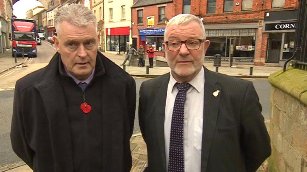 Councillor Lee Anderson (left) and Councillor Chris Baron (right)