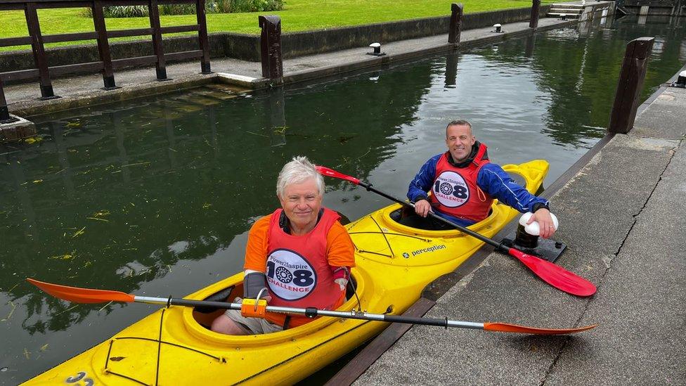 John Willis on his kayak