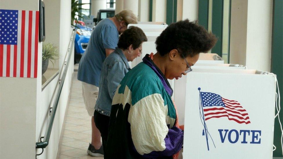 California voters in Santa Monica