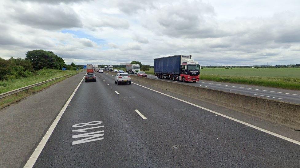 The M18 near Doncaster