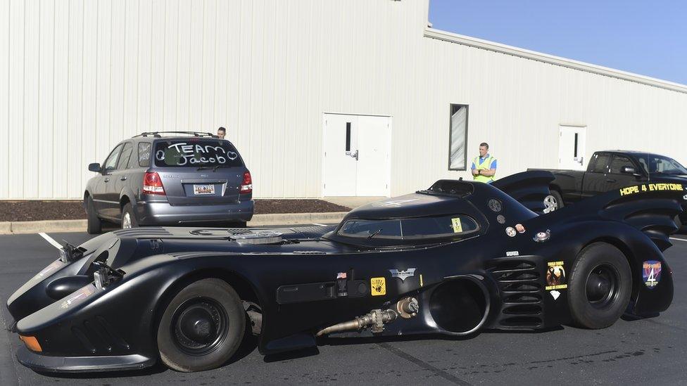 One man drove his Batmobile all the way from West Virginia