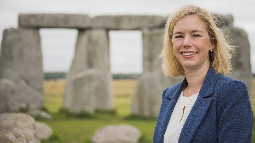 Jennifer Davies from English Heritage at Stonehenge