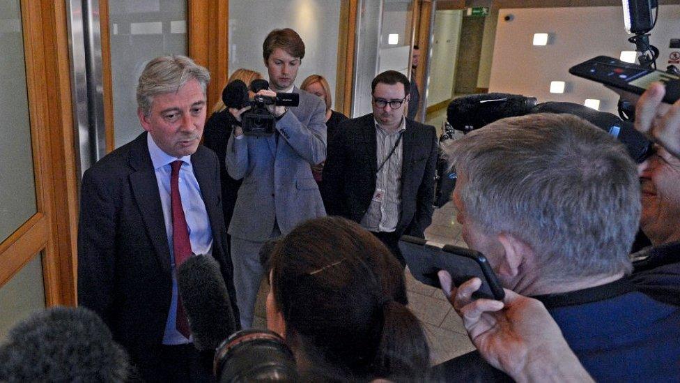 Richard Leonard faces the media