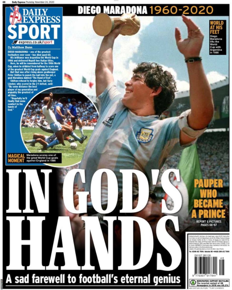 Daily Express back page