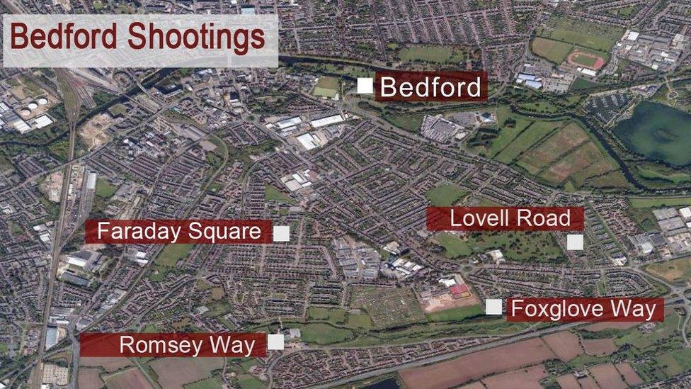 Map of shootings