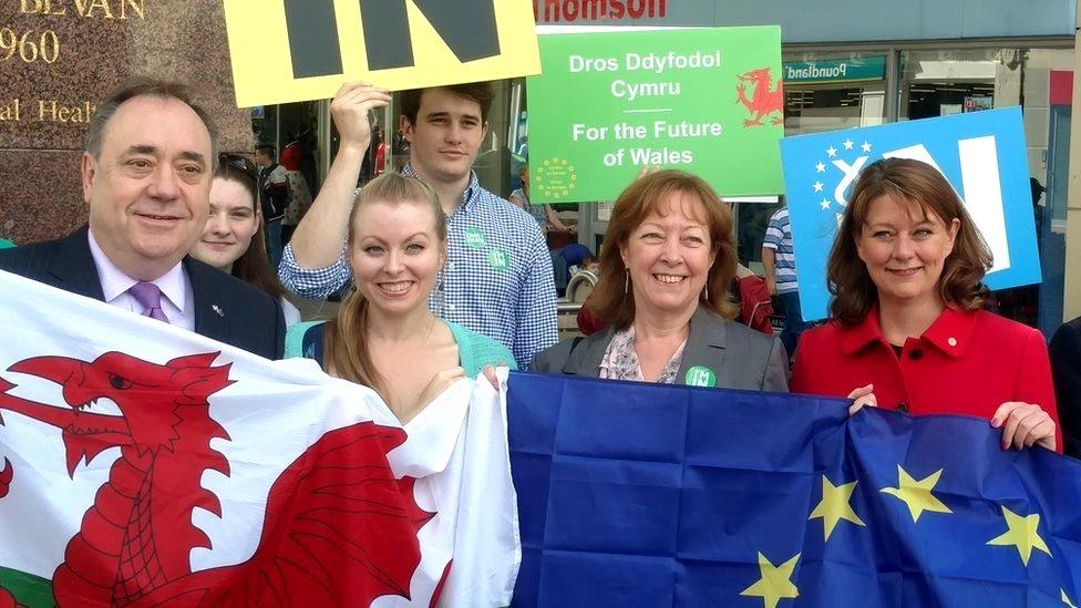 Alex Salmond, Jill Evans and Leanne Wood