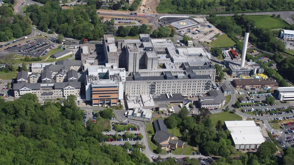 A view of Derriford Hospital