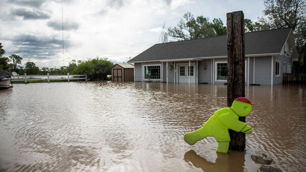 Flooding in Livingston, Montana