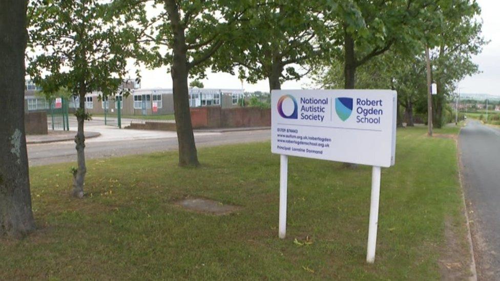 Robert Ogden School sign