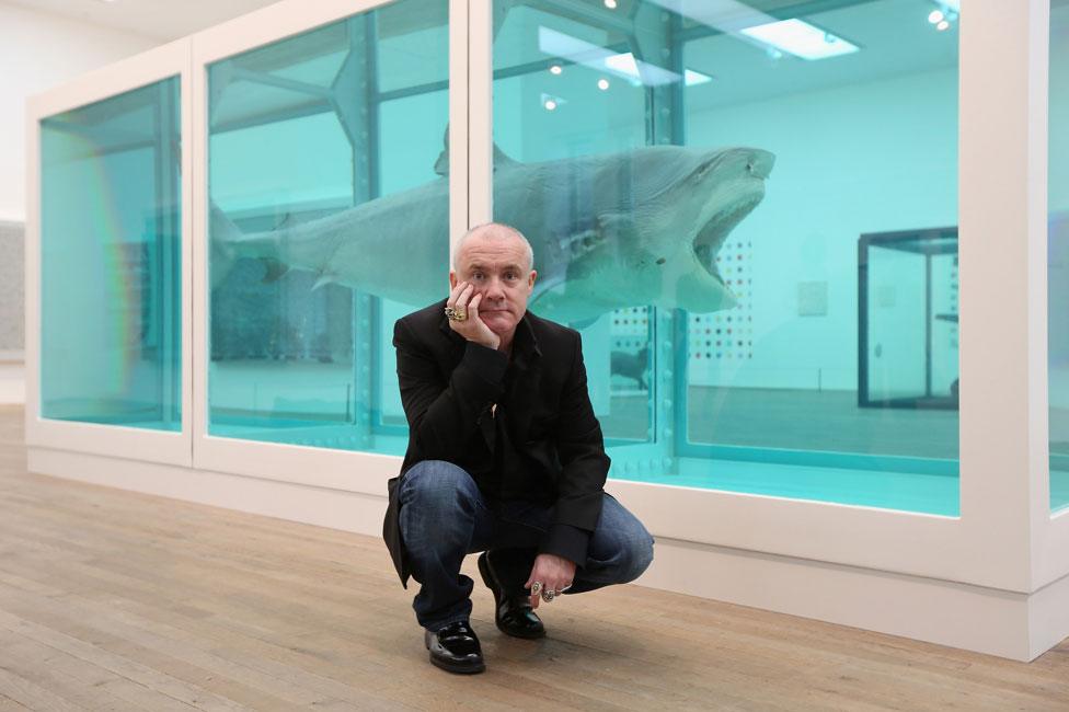 Damian Hirst at Tate Modern in 2012