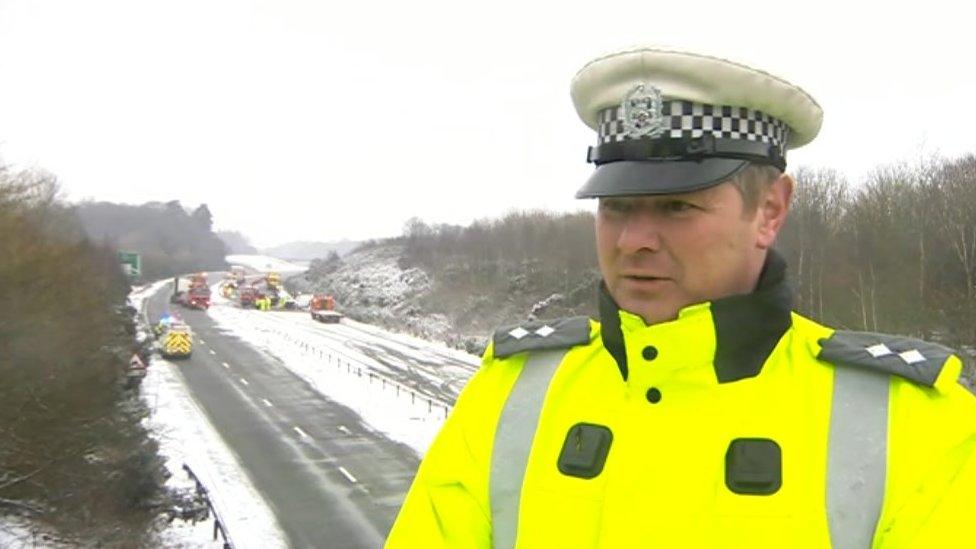 Sgt Barry Long at crash scene