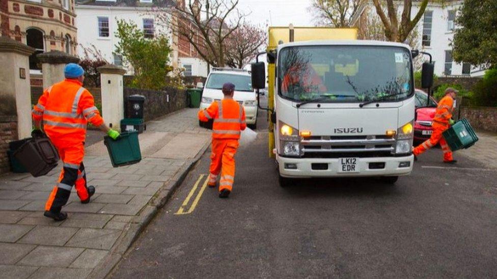 Bristol bin lorry