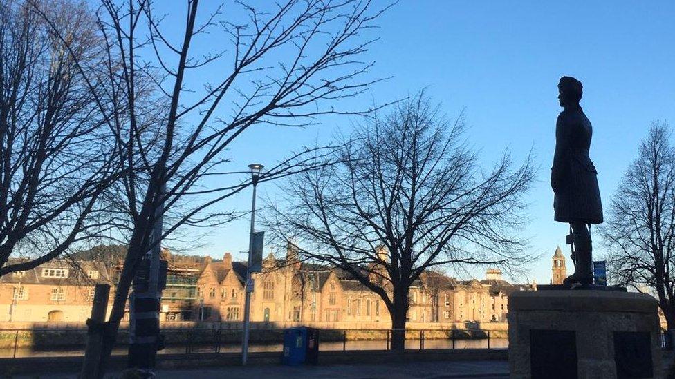 Blue skies were a familiar sight in Inverness last month