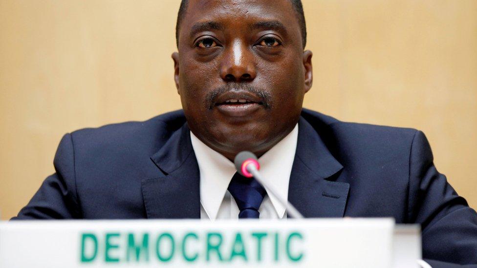 President of the Democratic Republic of Congo, Joseph Kabila, attends the signing ceremony of the Peace, Security and Cooperation Framework for DR Congo and the Great Lakes, 24 February 2013