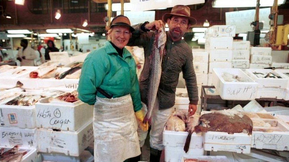 Traders in Billingsgate Market