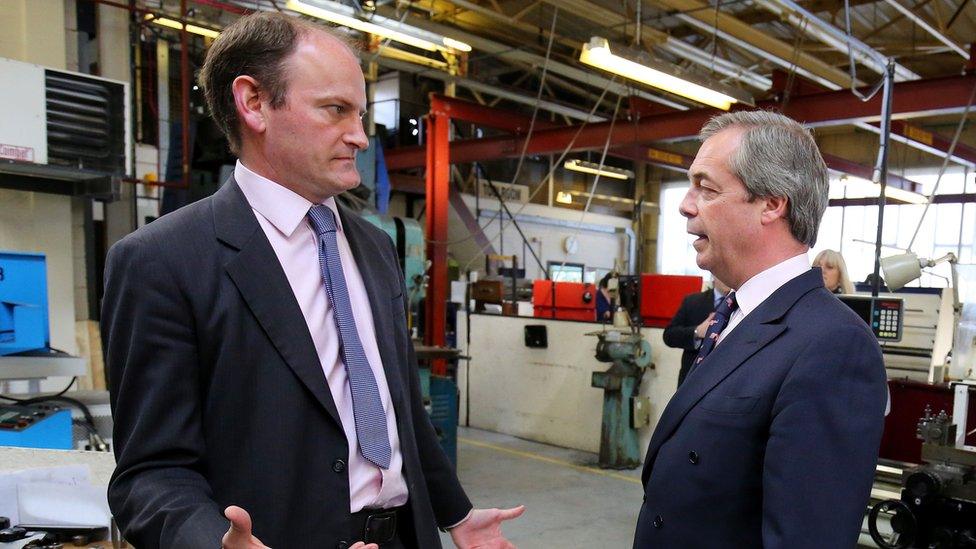 Douglas Carswell with Nigel Farage