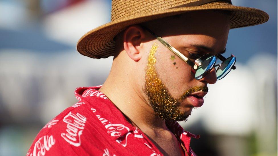 What's a festival without a glitter beard?