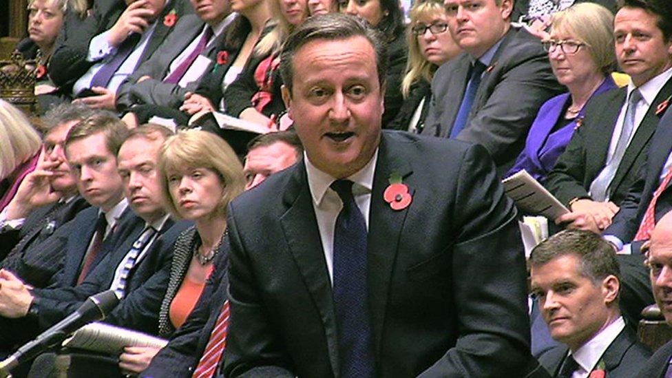 David Cameron at PMQs