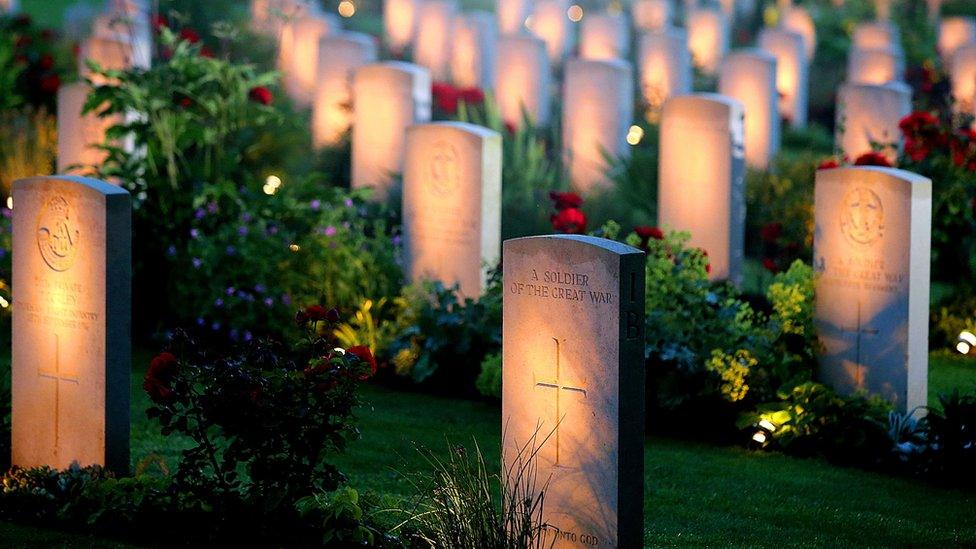 Graves at Thiepval