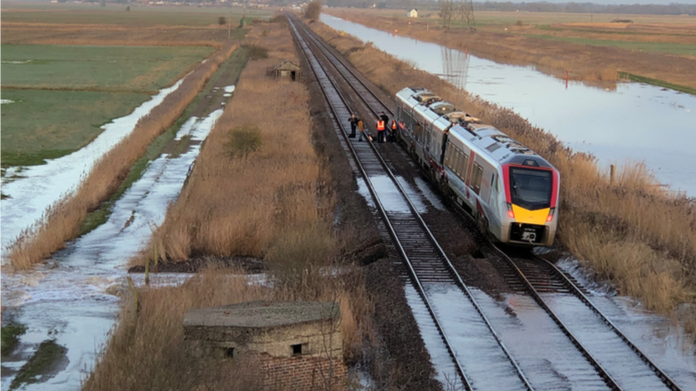 flooding on track