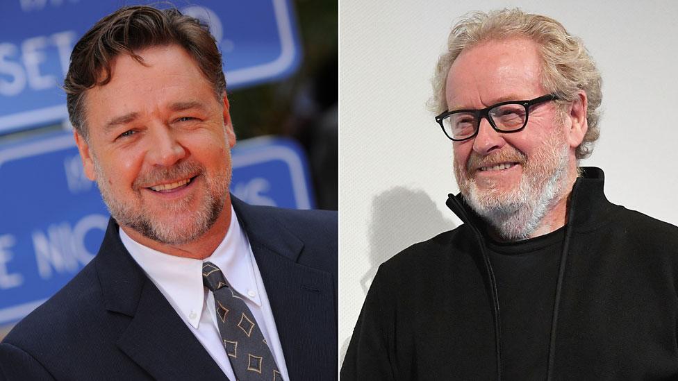 Russell Crowe and Ridley Scott