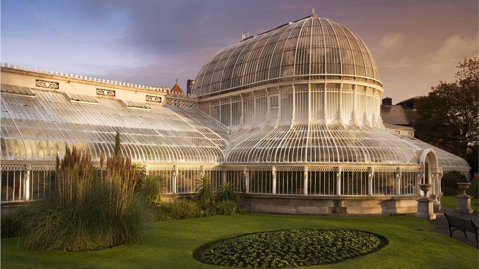 Botanic Palm House, Belfast - stock photo