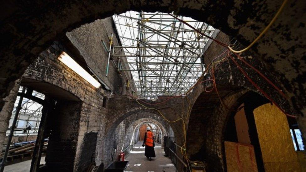 Top floor view of renovations in the mackintosh building