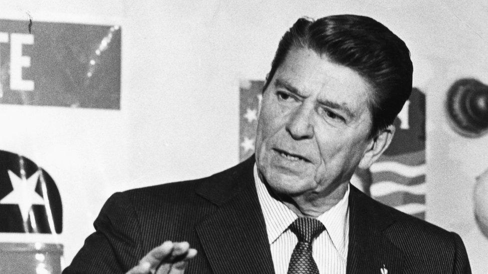 Ronald Reagan during the 1980 presidential campaign