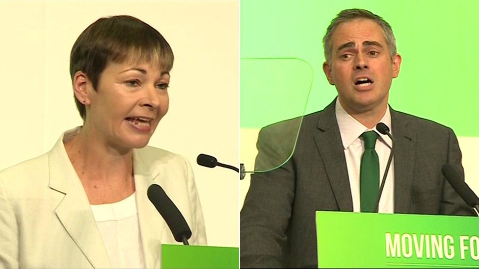 Caroline Lucas and Jonathan Bartley