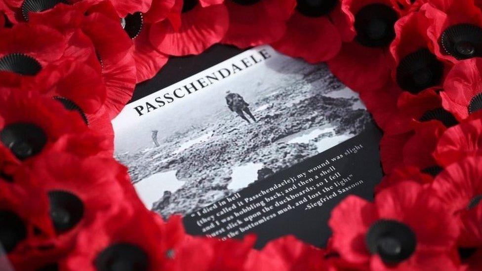 Passchendaele poppy wreath