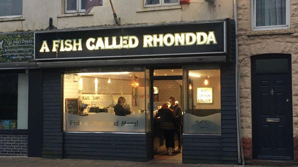 A Fish Called Rhondda chip shop in Treorchy