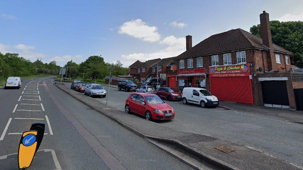 Bedford Road in Brogborough