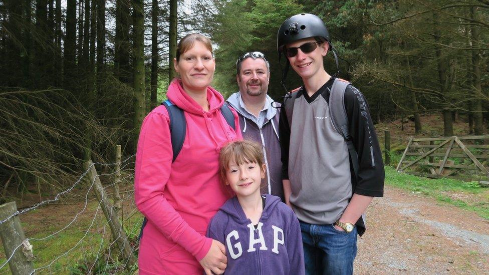 Dan and Angela Trudgian and their children