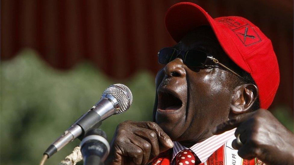 Robert Mugabe in 2008