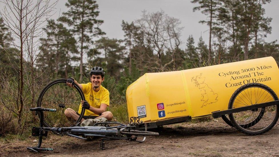 Josh Garman and his self-made camper