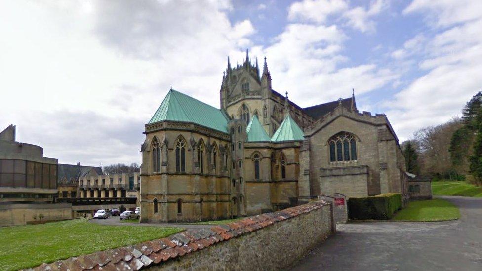 Downside Abbey is in Stratton-on-the-Fosse in Somerset